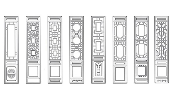 石龙镇喜迎门中式花格CAD设计图样式大全